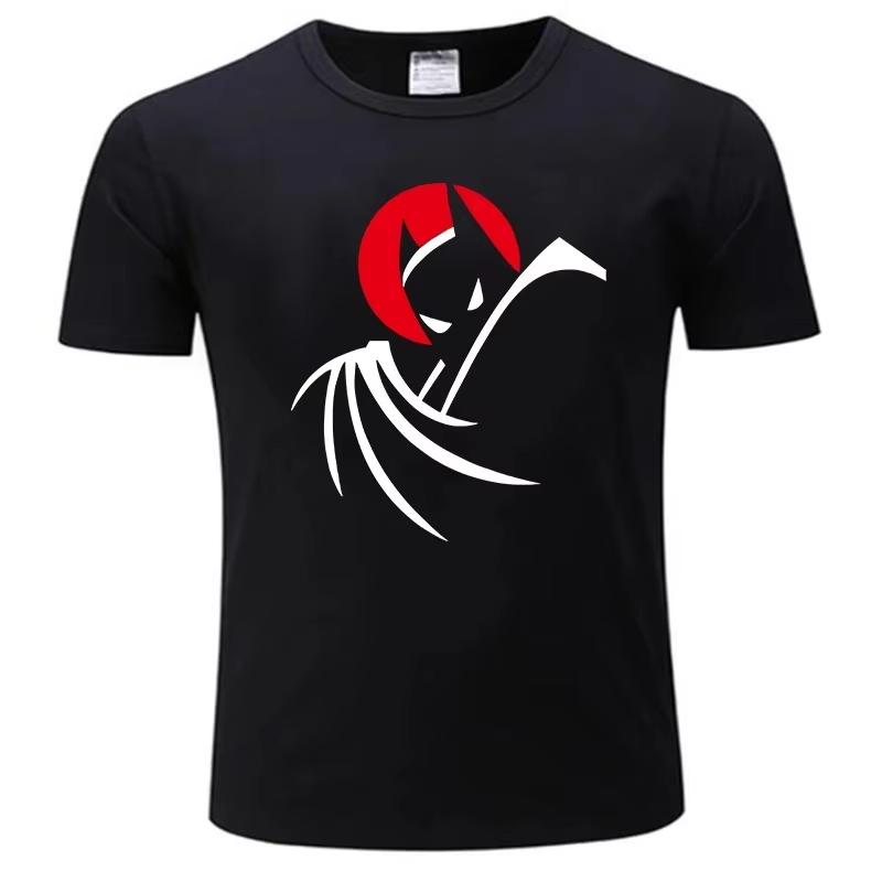 Bat Animated Series T-Shirt Anime Clothes Men Women Clothes Cotton Crew Neck Tshirt Short Sleeve Breathable Material No Stuffiness in Hot Summer