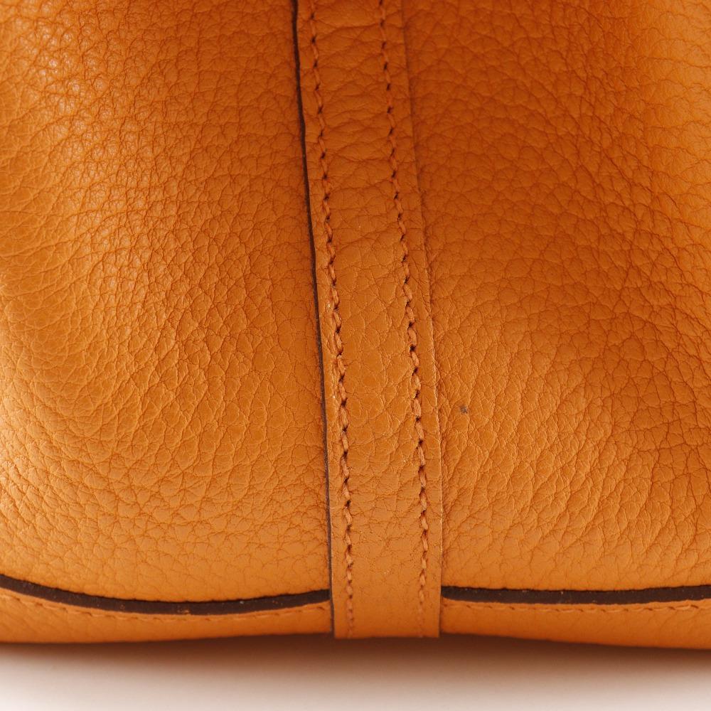 Hermes Torba Tote PM na przyjęcie w ogrodzie Pomarańczowa Negonda Kobiety Używana