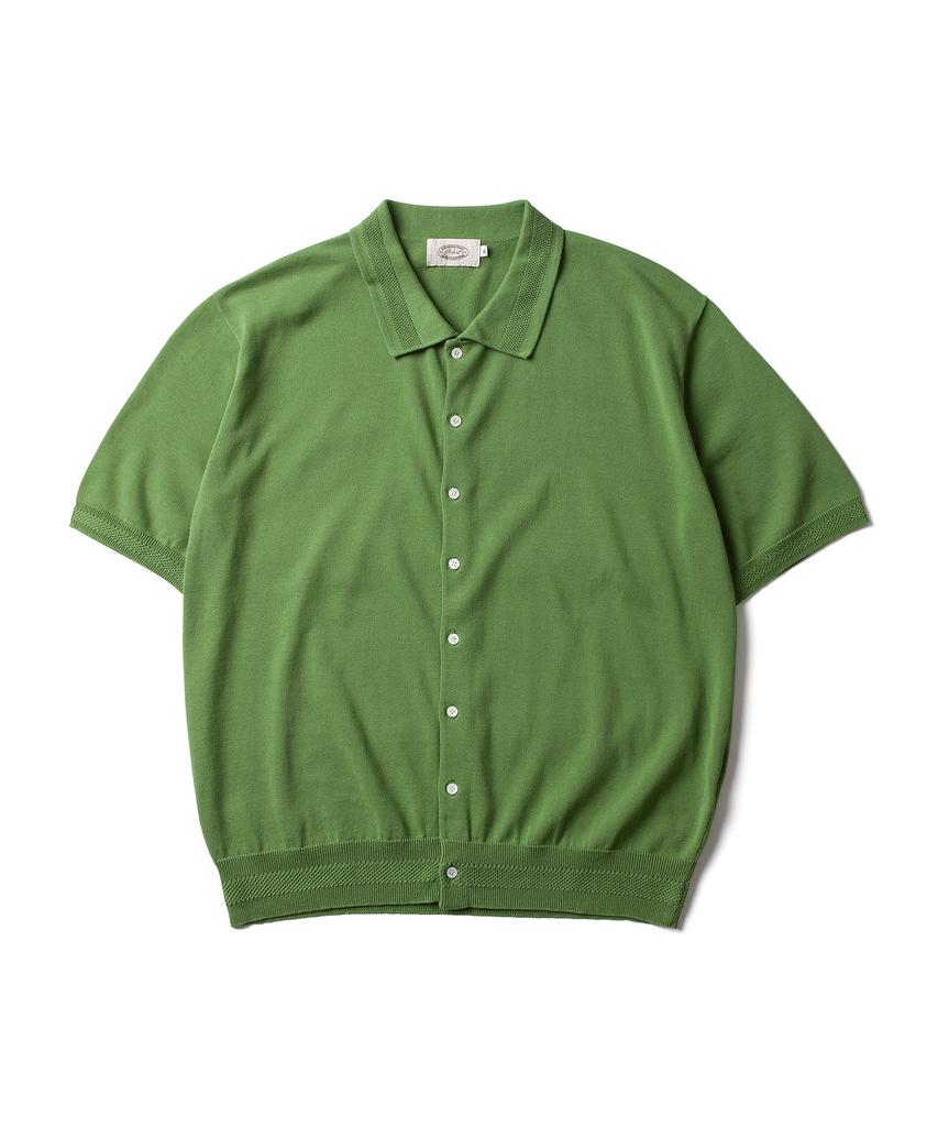 AMFEAST Essential Half Knit Shirt Green