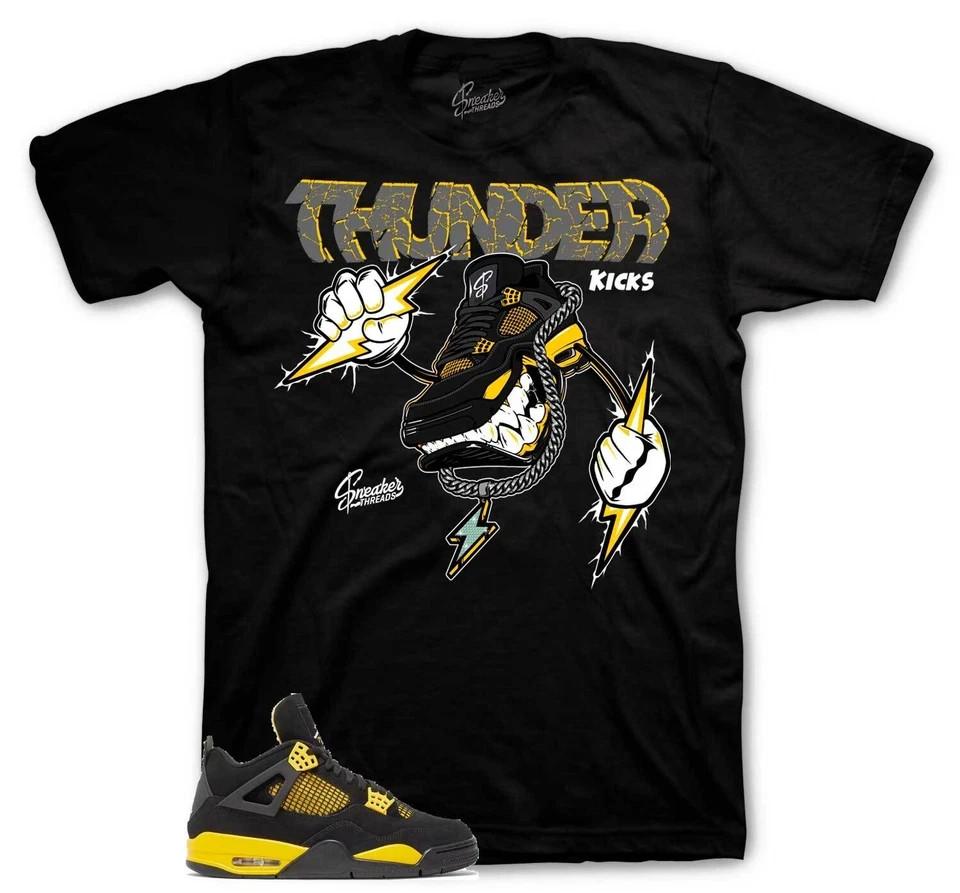 Thunder Tour Yellow Sneaker T Shirt Fly Kicks Streetwear Graphic Tee Unisex M