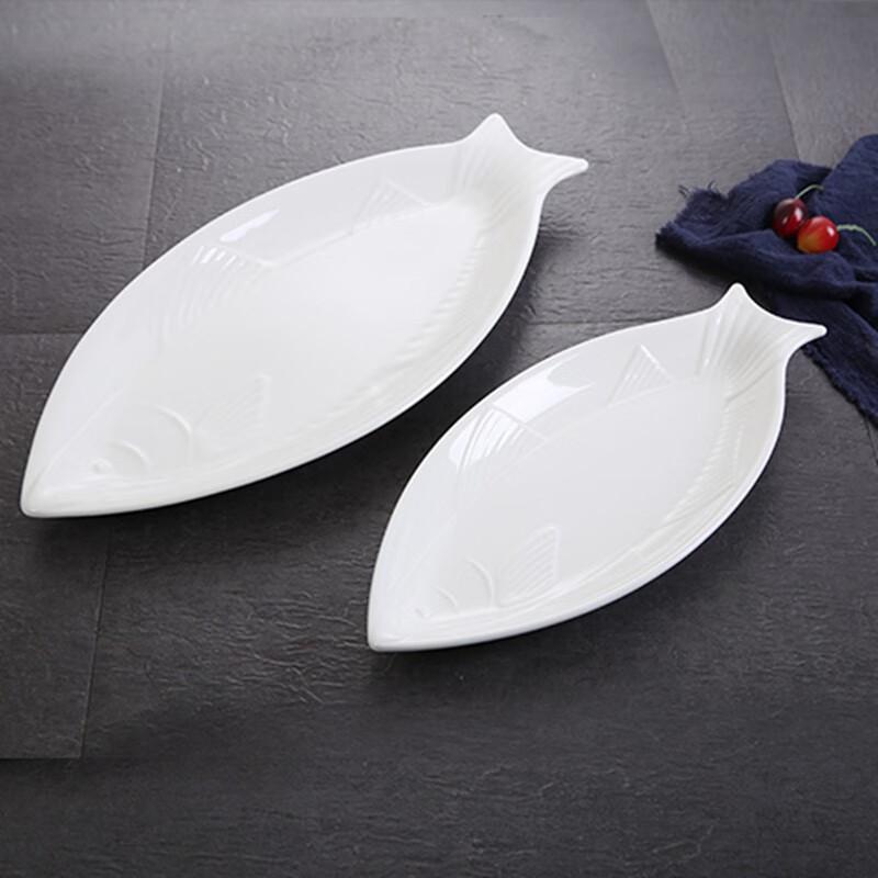 14-inch Oval Ceramic Fish Serving Platter