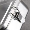 Stainless Steel Lunch Box with Removable Partition Thickened Rectangular Lunch Box Large Capacity Food Storage Bento Box