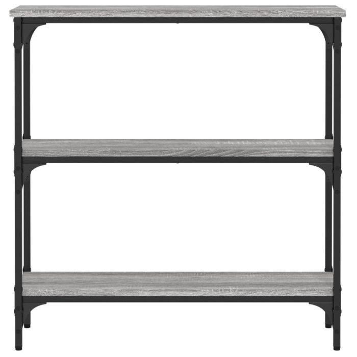 VidaXL Console Table Sonoma Grey 75x22.5x75 Cm Engineered Wood 834033