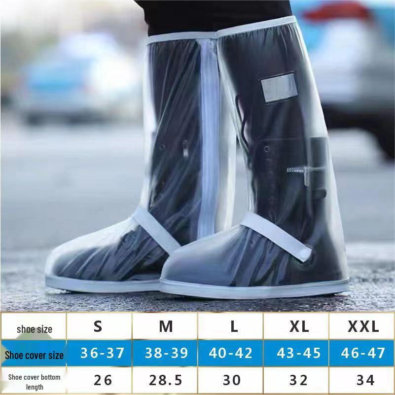 Vodotěsné protiskluzové návleky na boty s vysokým svrškem pro venkovní cyklistiku - Pískuodolné, sněhuodolné a odolné proti opotřebení pro muže a ženy