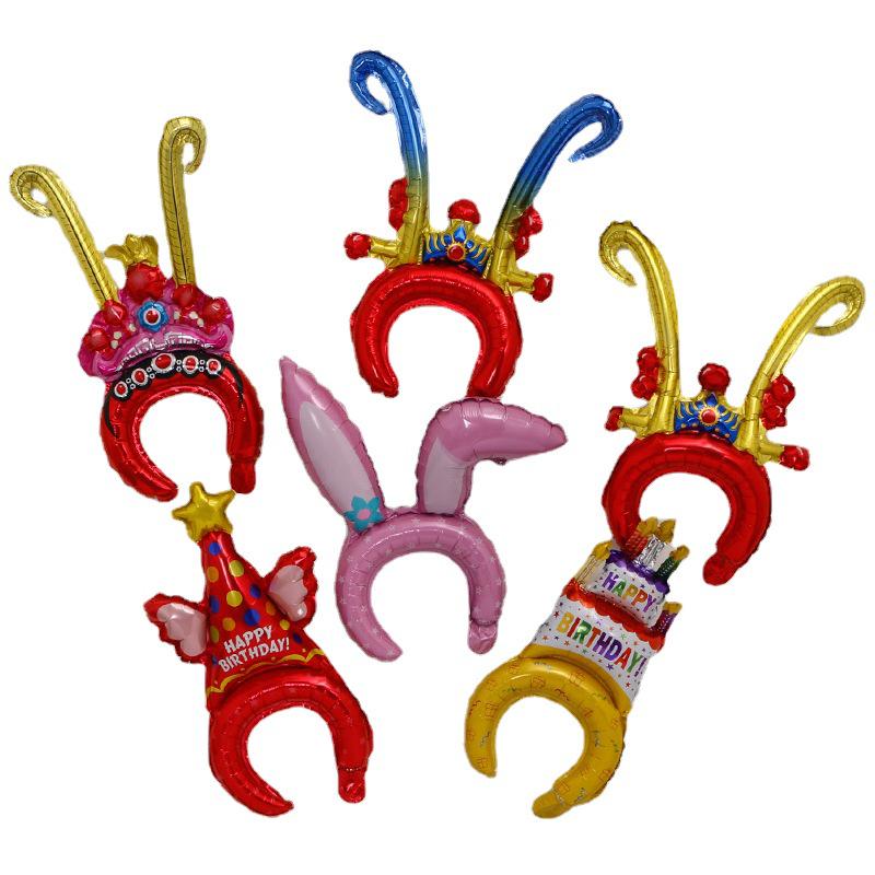 June 1st Kids Inflatable Headband Balloon for First Birthday & Kindergarten Activities