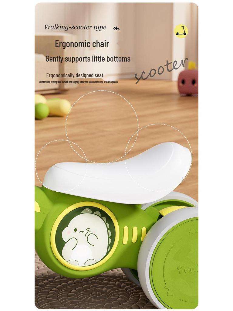 Loopfiets voor peuters 1-3 jaar: Loopfiets zonder pedalen & Vierwielige scooter