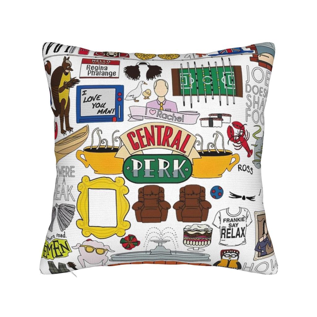 Friends Tv Show Pillowcase Soft Fabric Cushion Cover Decorative  Pillow Case Cover Home Dropshipping 40X40cm