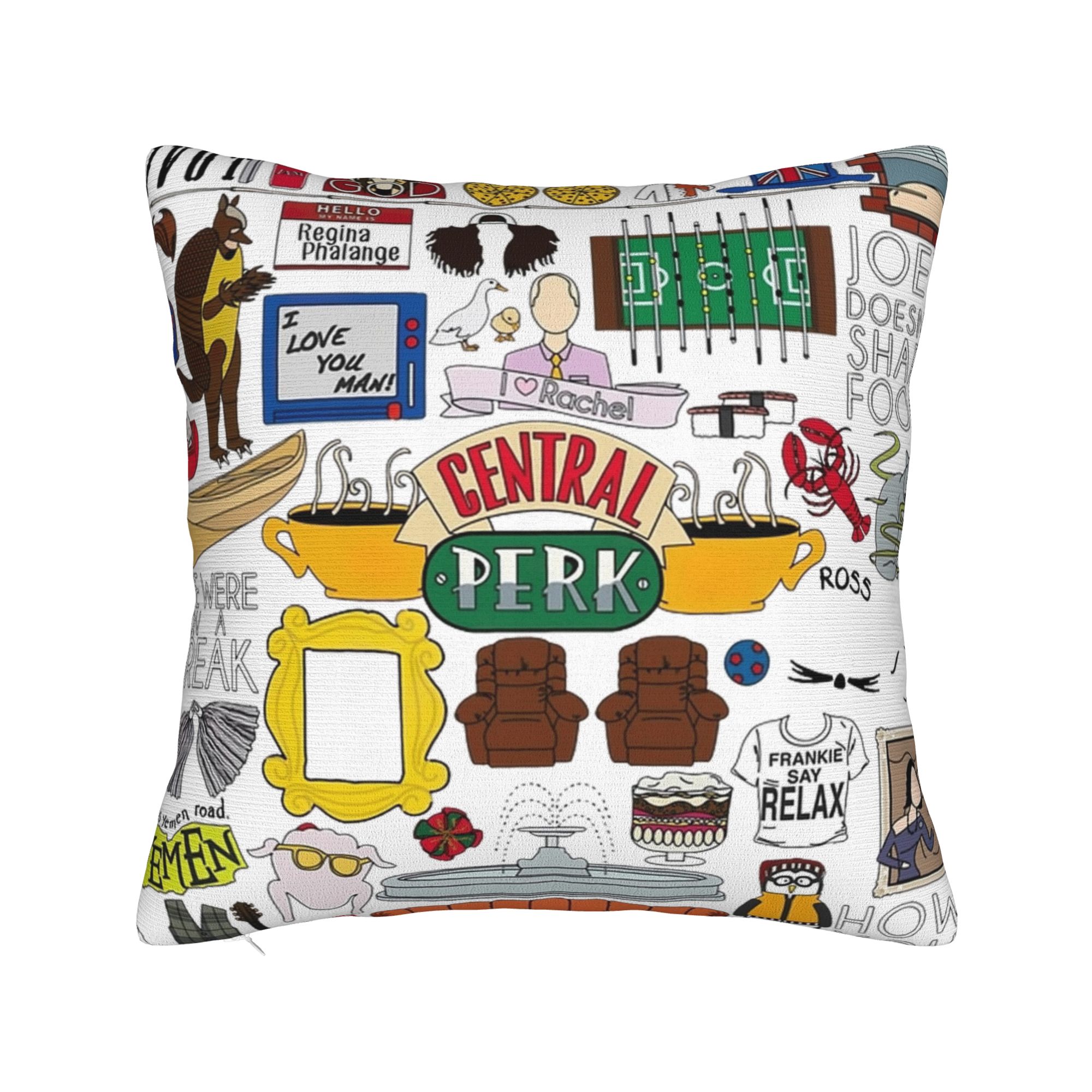 

Friends TV Show Thanksgiving Pillowcase Printed Polyester Cushion Cover Decoration Pillow Case Cover Home Square 45*45cm 30x30cm 12x12in