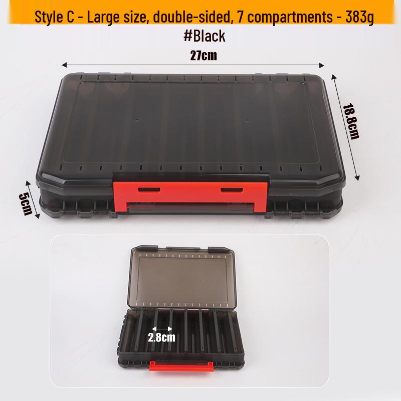 Zweischichtige doppelseitige Angelköder-Aufbewahrungsbox