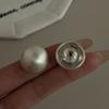 Brushed Ball Earrings Women's High-end Matte Niche Design Light Luxury Temperament Ball Ear Buckle Texture Retro Stud Earrings