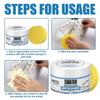 Cleaning Cream, White Sports Shoes Decontamination Bright White Cleaning Multi-Functional Yellow Cleaning Agent