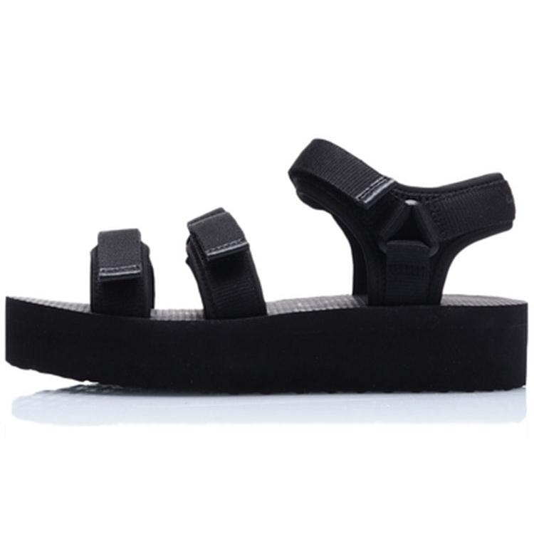 Li Ning Slip Resistant Abrasion Resistant Sports Sandals Women's Black AGUP008-2