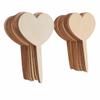 100PCS Heart Wooden Plant Labels 2.5 Mm Thick Plant Marker Stakes  Nursery Organization