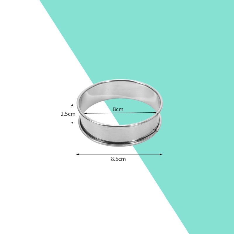 Muffin Tart Rings Double Rolled Tart Ring Stainless Steel Muffin Rings Metal Round Ring Mold For Food Making Bakeware