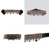 Summer Womens Belt With Faux Leather Material And Embroidery Design