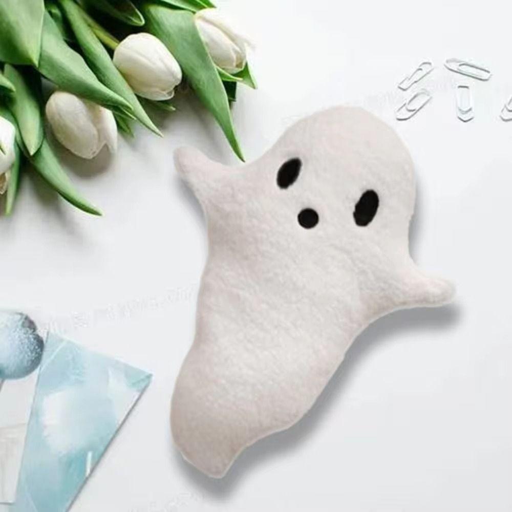 Soft Halloween Ghost Throw Pillow PP Cotton Halloween Elf Ghost Plush Toy Trick   Home Decoration