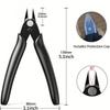 1 Piece Carbon Steel Wire Knife, Black in Color, Long-lasting and Sharp, Sturdy and Durable, Suitable for DIY and Jewelry