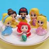 Magical 7 Styles Of Q Version Princess Action Figures With Snow White Mermaid Mulan Collectibles Cinderella