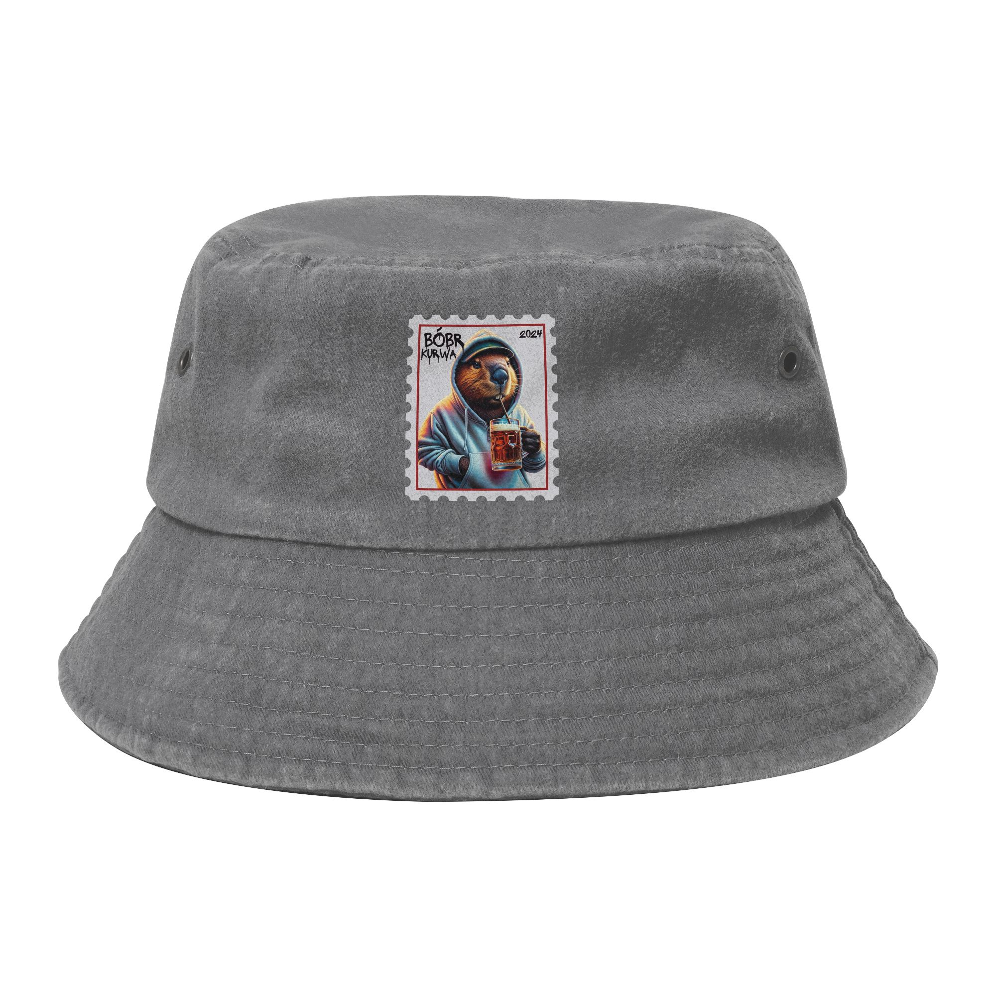 Trendy Kurwa Bobr Bober Beaver Boberek Drinking Beer Bucket Hats Women Unisex Packable Hiking Fishing Cap Summer Beach Hatwear One Size