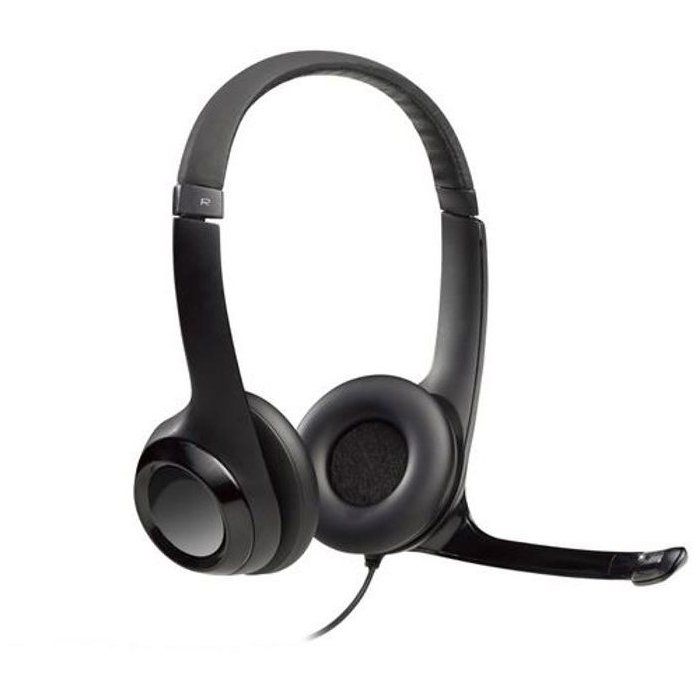 Casque - Filaire - Logitech - H390 - USB - Anti-parasite - Noir