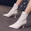British Style Pointed Toe Stiletto Heel Ankle Boots Women'S Autumn And Winter All-Matching Skinny Boots High Heel Fashion Boots