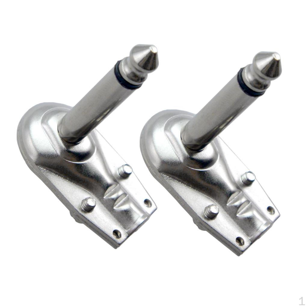 

2x 6.35mm 1/4 Plug Audio Cable Connector For