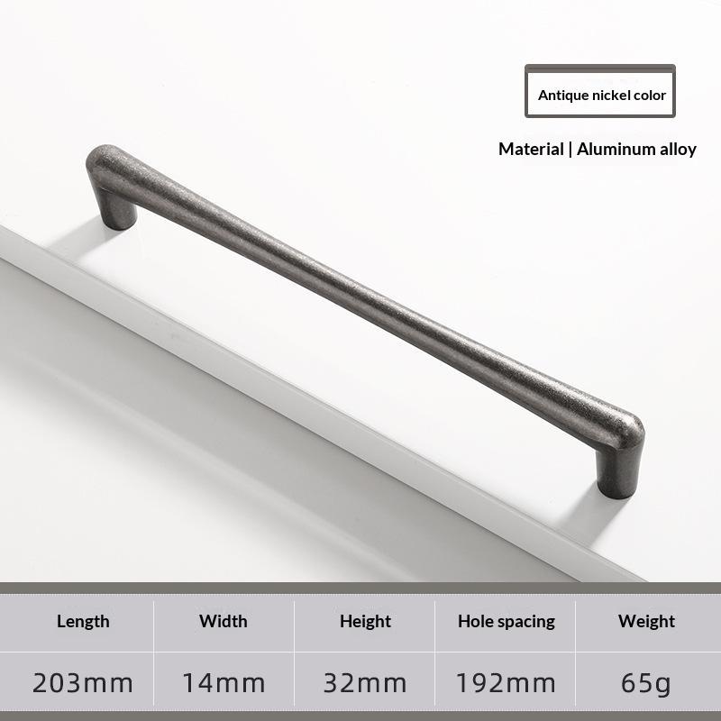 Vintage And Minimalist Antique Nickel Color Copper Brown Furniture Handles Cabinets Drawers Wardrobes Door Handles