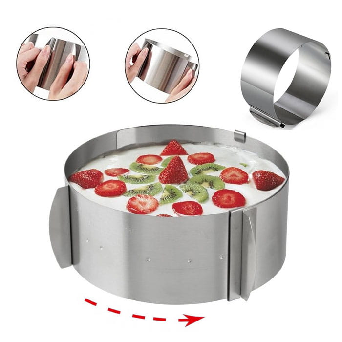 Obręcz Forma Do Tortów Regulowana 16-30x14.5cm BRUNBESTE BB-1522