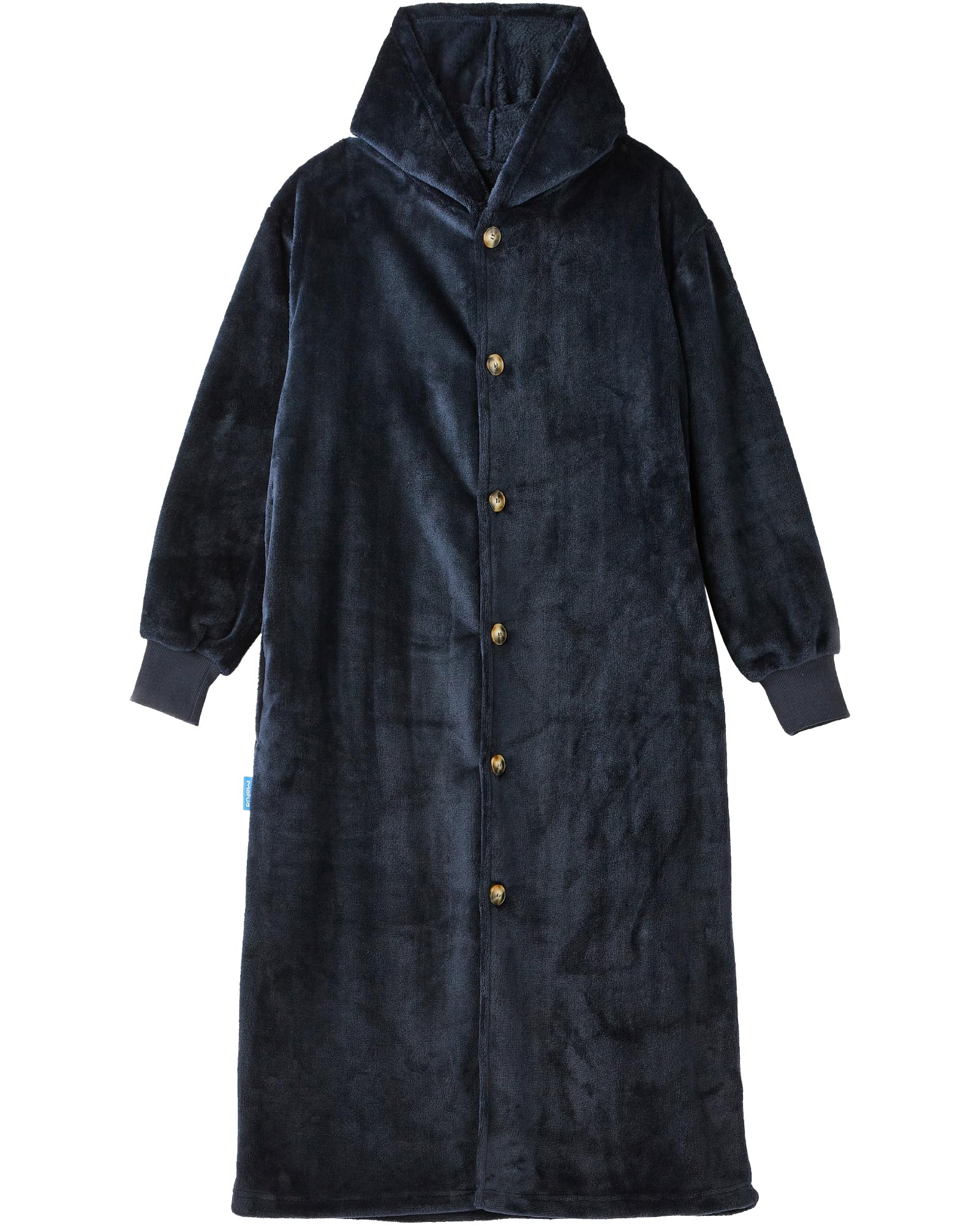 

Mofua Wearable L Size Dark Navy high premium cold protection room 45478422 [Aqua] Одеяло, Kaimaki, унисекс, зимнее, теплое, с капюшоном, (длина: Прибл.