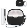 Case for JBL Tune 245NC In Ear Wireless TWS Earbuds, Soft Silicone Protective Portable Scratch Shock Resistant Shell with Cleaner Kit & Carabiner &
