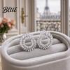 Durable Alloy Earrings Laurel Leaf Hoop for Women Plated
