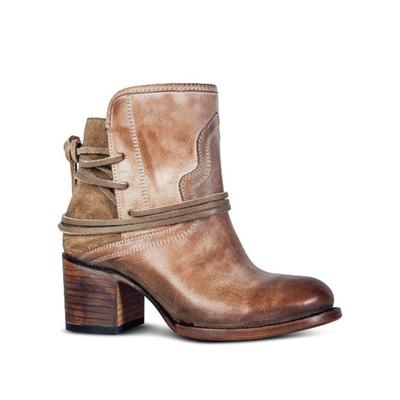 Damskie Botki 2025 Jesień Vintage Botki Damskie Grube Obcasy Sznurowane Botki Botki na Obcasie Botas De Mujer
