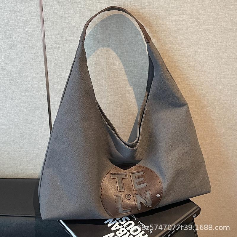 Canvas Casual Large-capacity Tote Bag 2025 New Fashion Niche Design Korean Version of Women's Bag