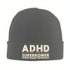 pc ADHD Bonnet Hats my SuperPower Beanie Hats Printed Knitting Hat Autumn Cool Unisex Women Unisex Kpop Elastic Cap