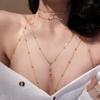 Women's Chest & Body Chain, Pure-Sensual Style 3D Back Necklace, Niche Aesthetic Jewelry