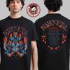 Babymetal Thunder Tee Tour Arena UK ed Europa 2025 T-Shirt Unisex a Due Lati