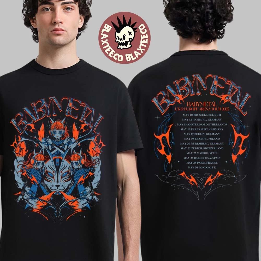 Babymetal Thunder Tee UK And Europe Arena Tour 2025 Two Sided Unisex T-Shirt M