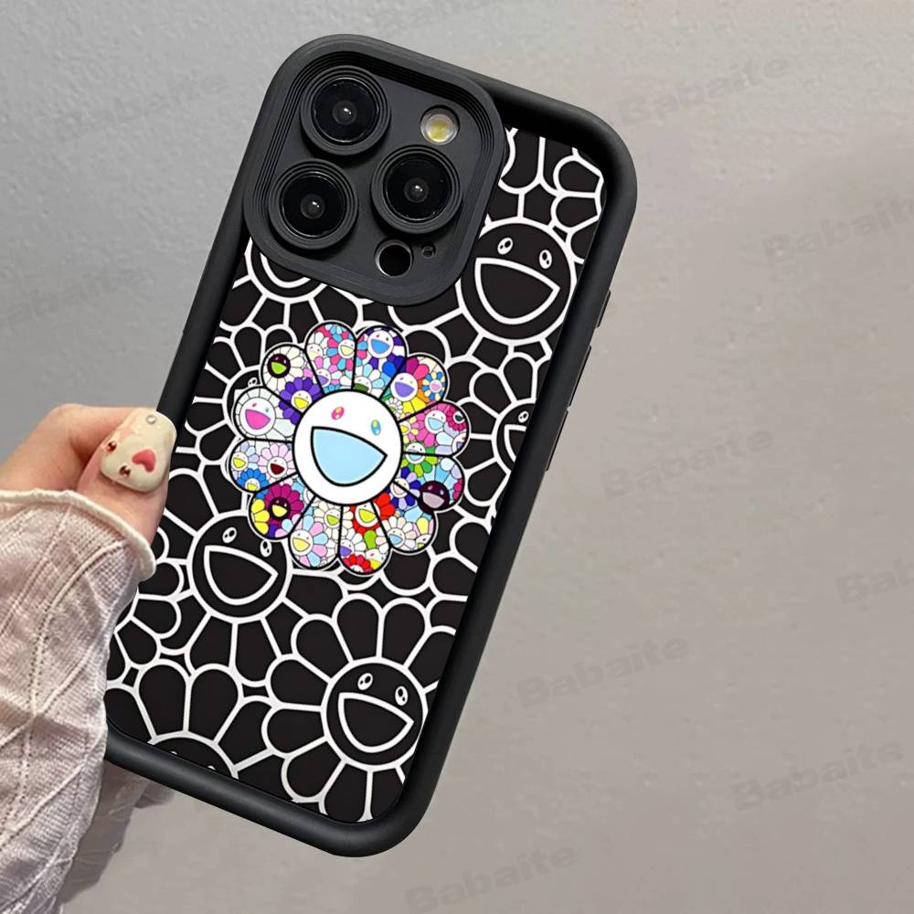 Art Japanese M-Murakami Artisti T-Takash Silicone Soft Phone Case For IPhone 17 16 14 13 12 11 15 Pro Max Plus Air Cover