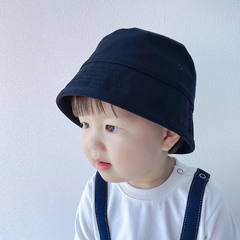 1-4Y Kids Fisherman Hat Thin Baby and Children's Bucket Hat Korean Edition Summer Sunscreen Hat Japanese Flat Top Hat In Spring and Autumn