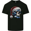 Scotland Christmas Skull Xmas Scottish Flag Biker Unisexs Light Cotton Tshirt