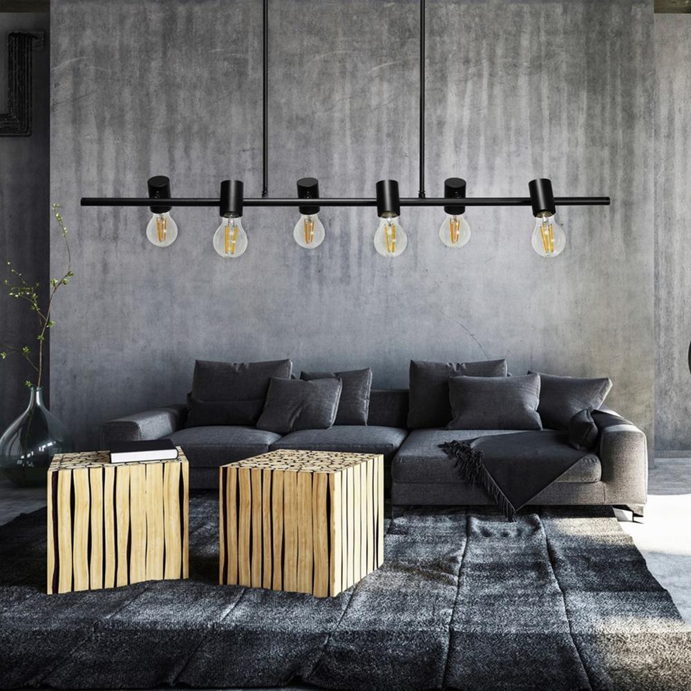 Ceiling lamp chandelier hanging living room kitchen black room loft modern