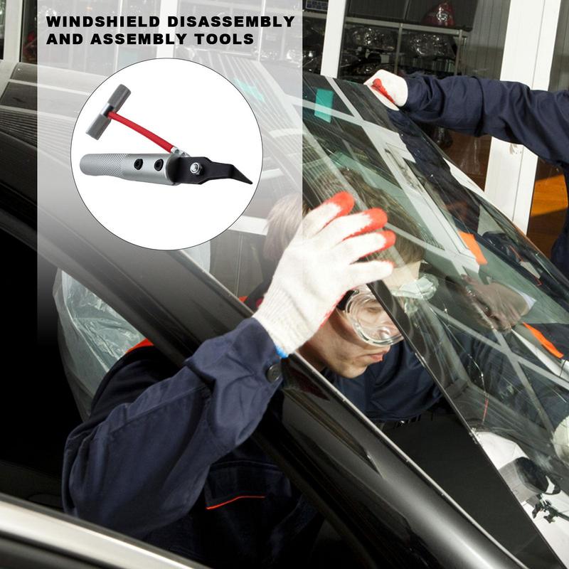 Car Windshield Remover Tool Window Glass Seal Rubber Removal Knife Repair Hand Tool Auto Windshield Cut Out Knife Tools Portable