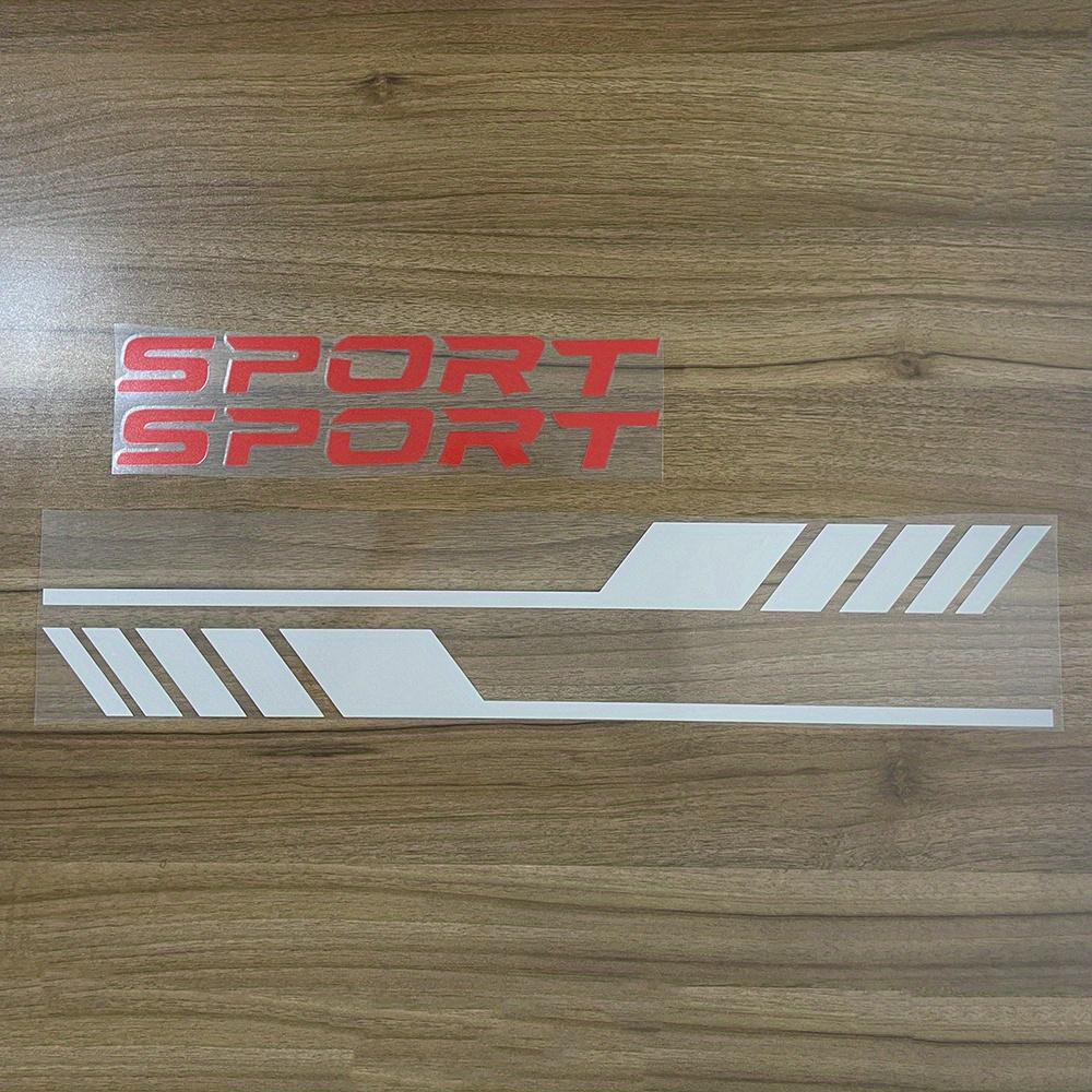 

Stylish Sport Diagonal Stripe Car Door Stickers S-11.02x2.44inch білий