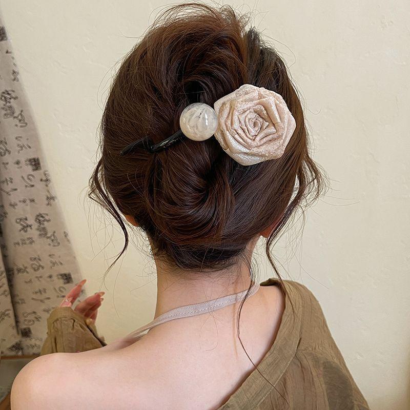 Francouzská retro perlová twist sponka do vlasů—Elegantní jednoslovný styl pro ženy