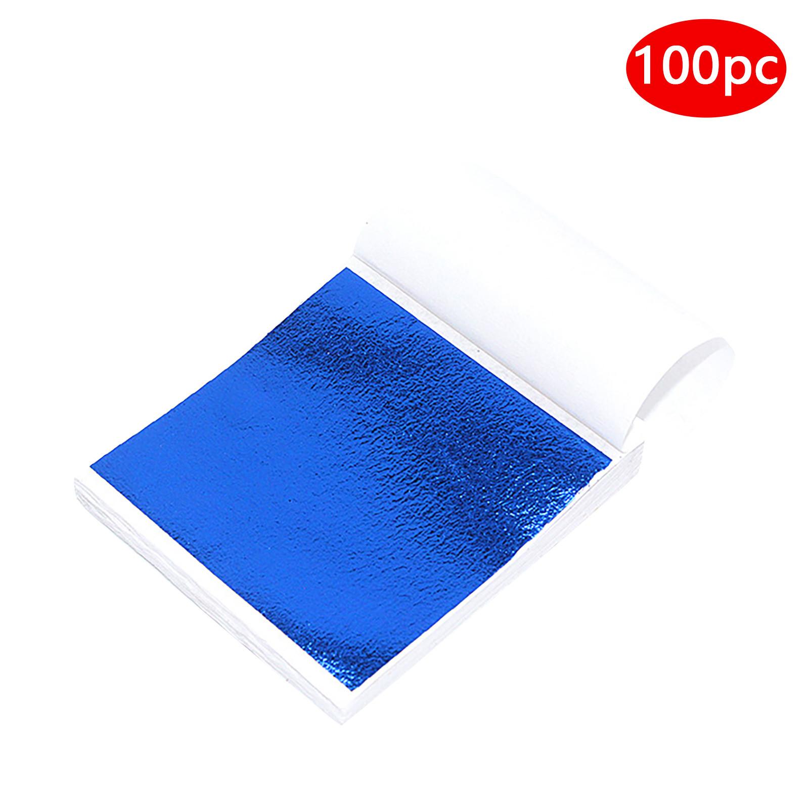 

100 листов имитация золотой фольги, бумага с листьями, позолота, сделай сам, художественная крафт-бумага, украшения для дня рождения, свадьбы, торта, десерта B разноцветный