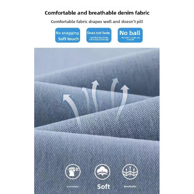 New design side-stitched ripped denim jeans for women 2026, loose-fitting, figure-flattering, floor-length wide-leg pants