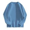 Men's New Spring and Autumn Pure Cotton Long-sleeved T-shirts Loose Fashionable Simple and Heavy-weight Bottoming Shirts