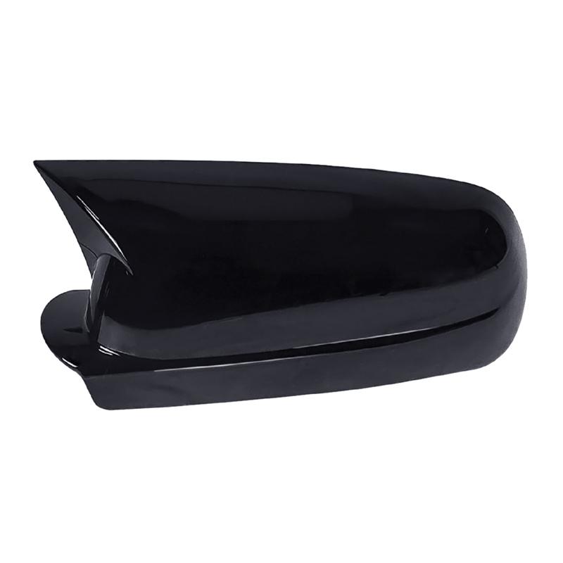 1 Pair OX Horn Shape Rear View Mirror Cover Cap Fit for VW Golf R32 GTI Rabbit Jetta Bora Polo MK4 Passat B5 Glossy Black