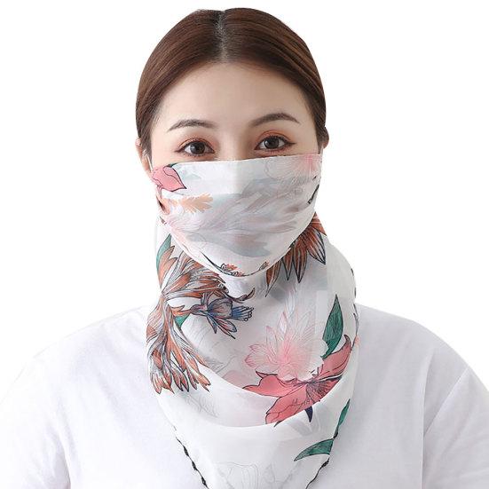 Fashion Printed Outdoor Cycling Breathable Women Anti UV Sun Scarf Face Mask