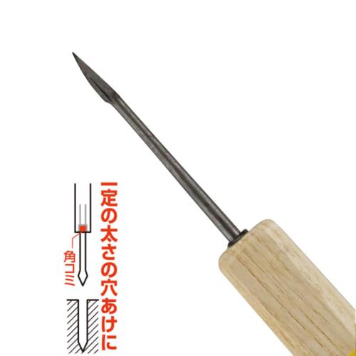 E-Value Square Handle Triangular Pit Drill, Small, for Drilling Pilot Holes for Large Nails and Wood Screws
